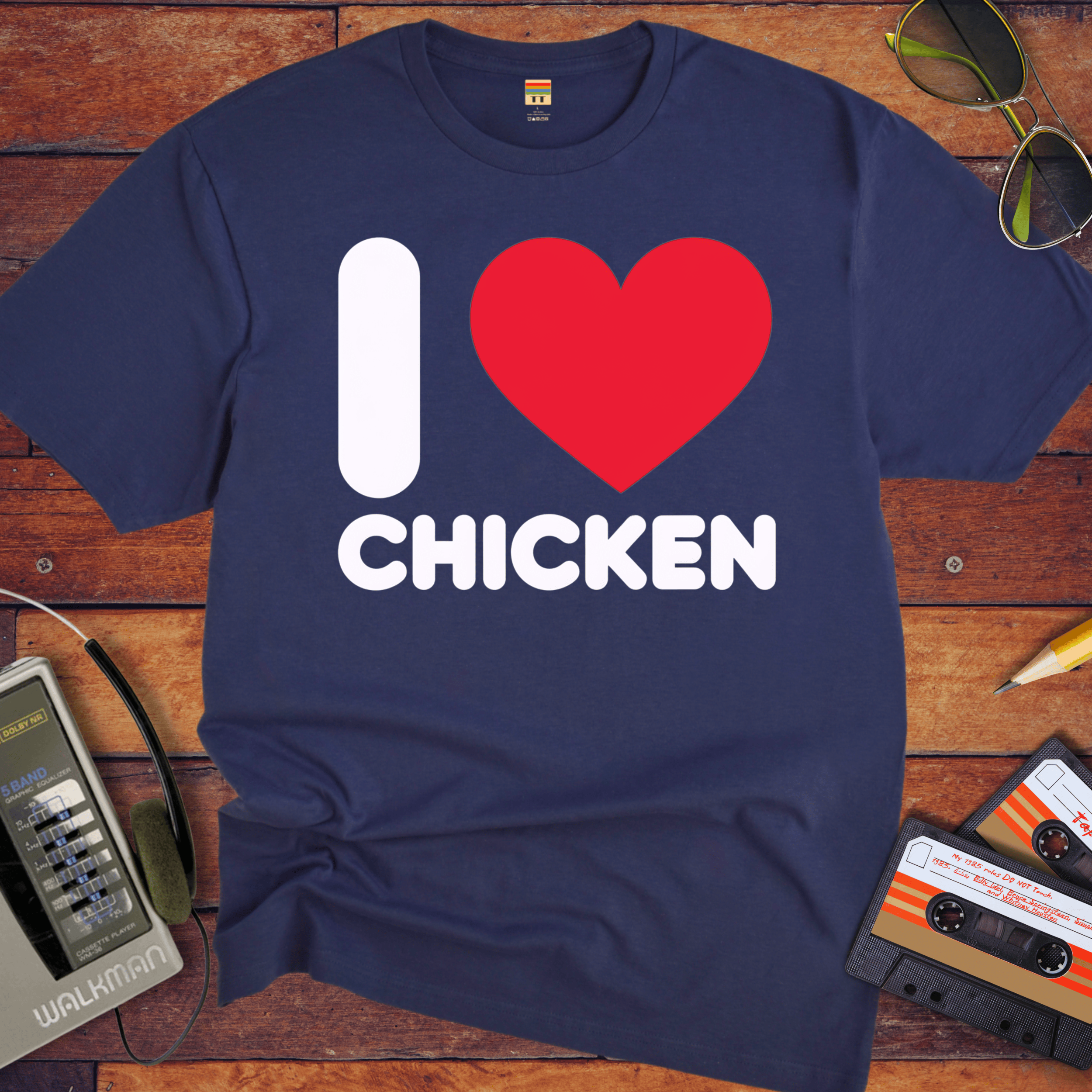 'I Love Chicken' Funny T-Shirt