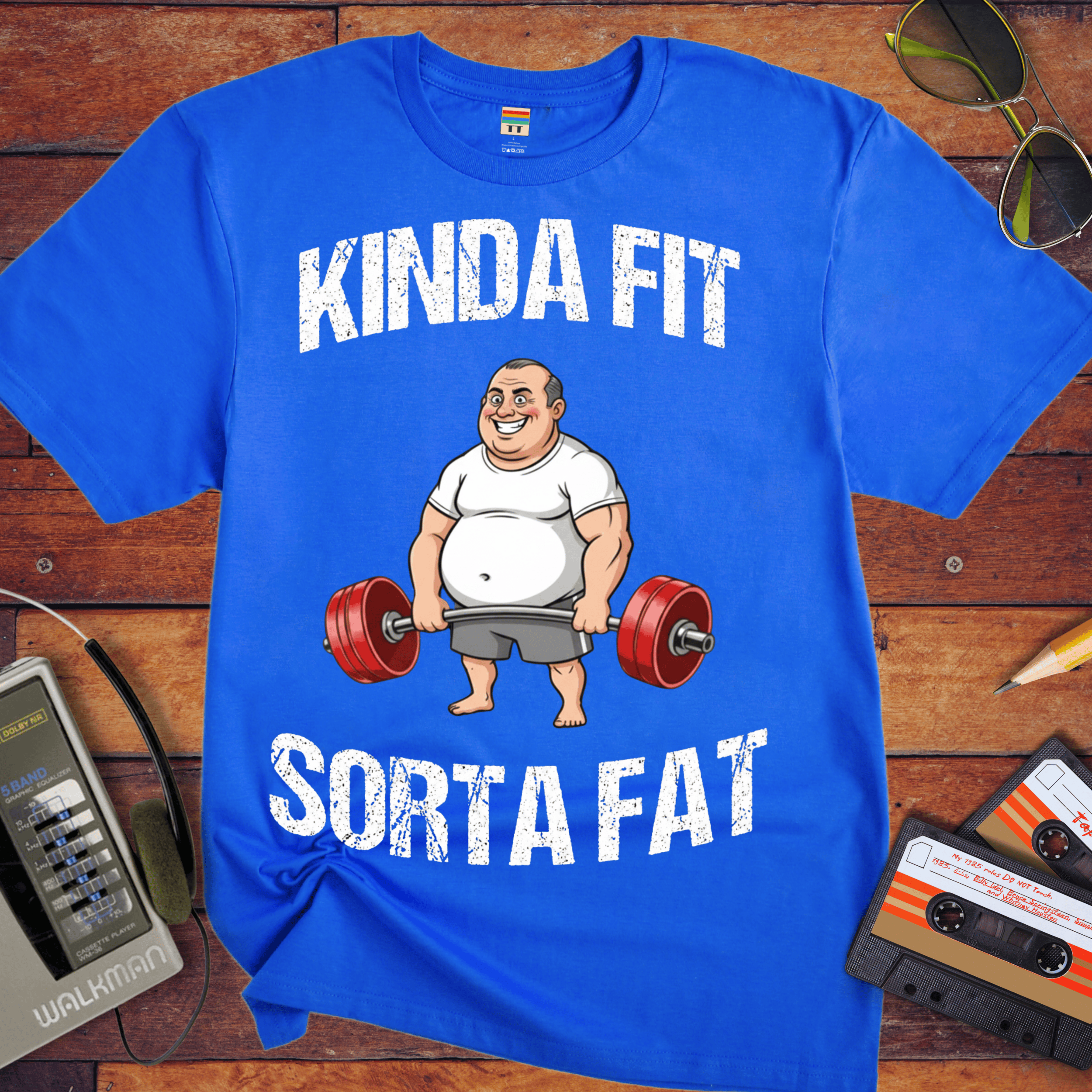 'KINDA FIT SORTA FAT'  Funny T-Shirt