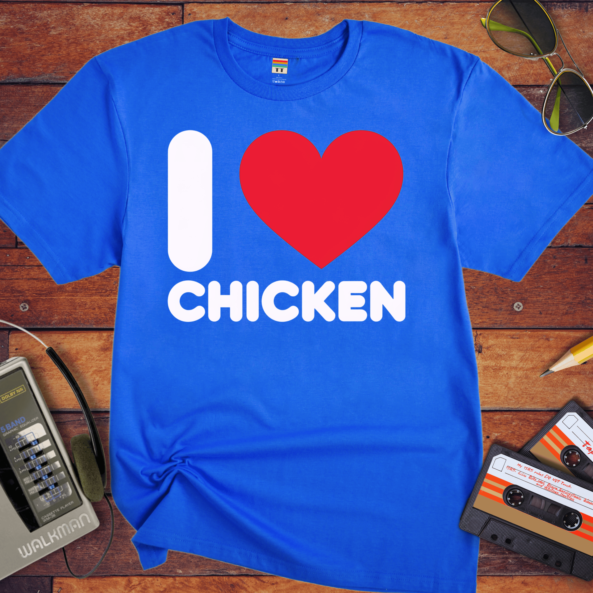 'I Love Chicken' Funny T-Shirt