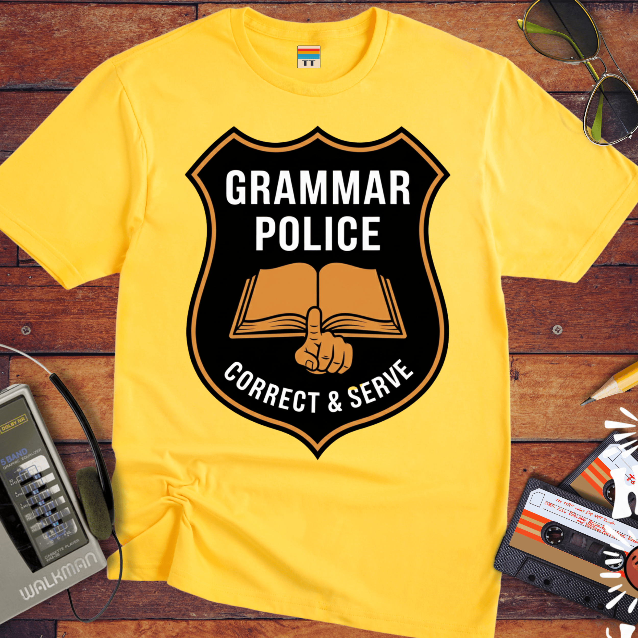 'GRAMMAR POLICE' Funny T-Shirt