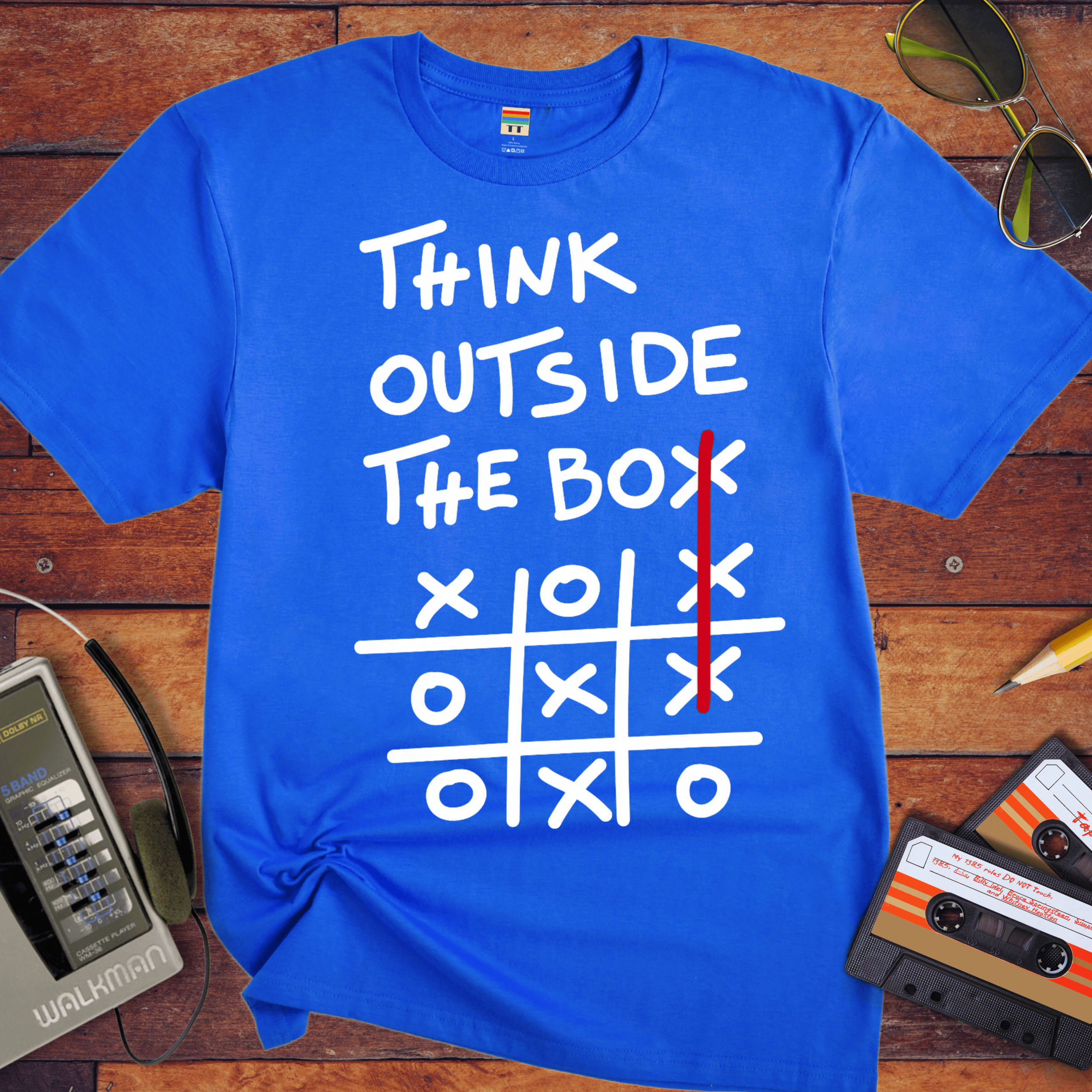 'Think outside the box V2' Funny T-Shirt