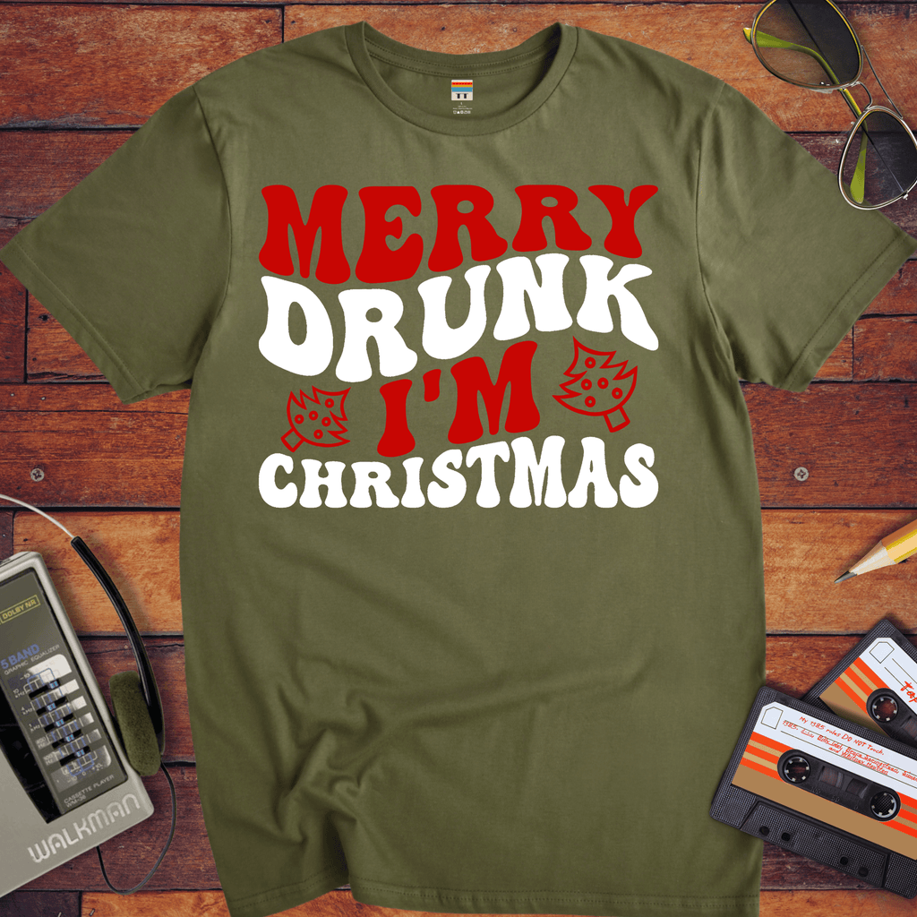 'Merry Drunk Christmas' Funny T-Shirt