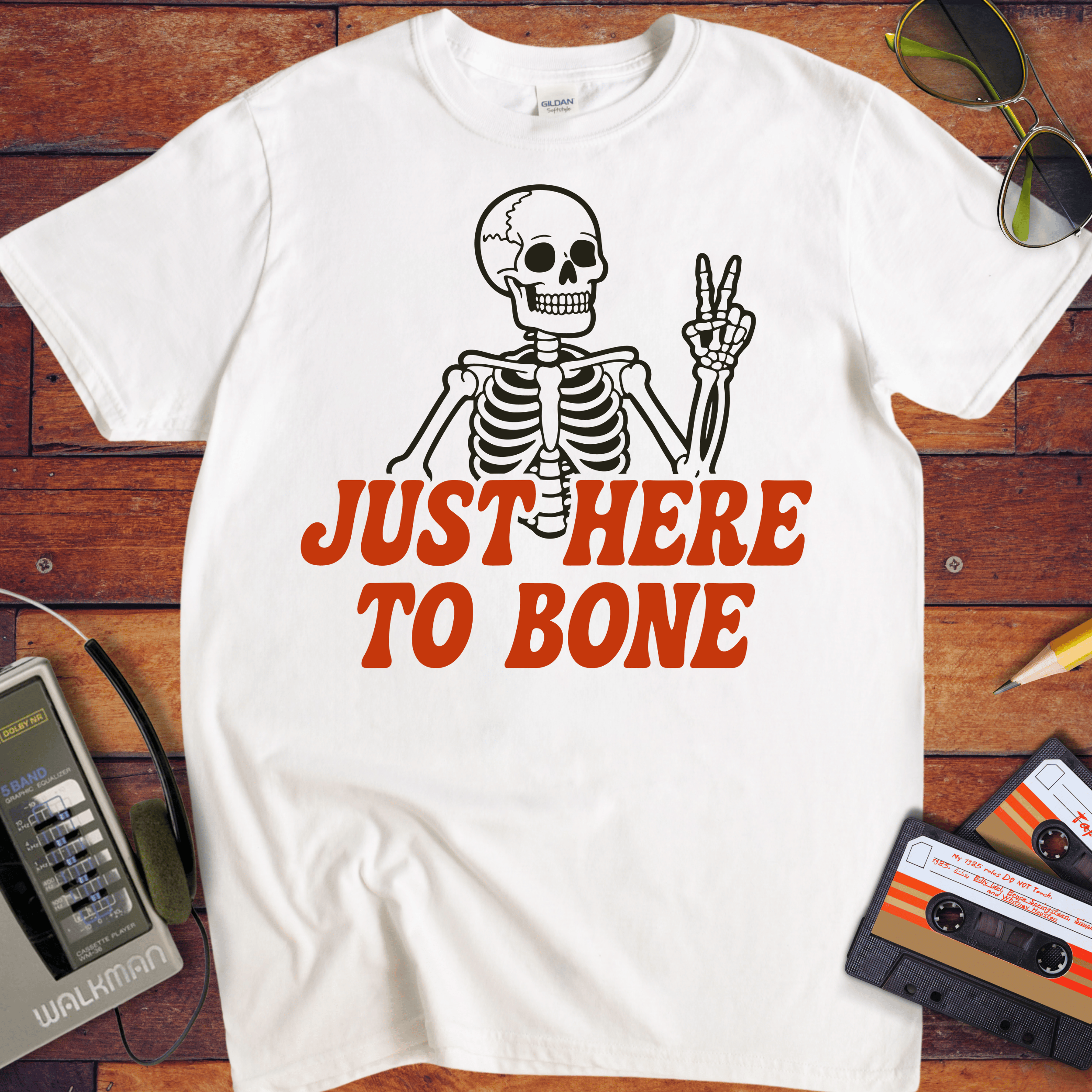 'Just Here To Bone' Funny T-Shirt