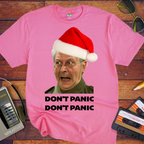 'Don't Panic Xmas' Funny T-Shirt