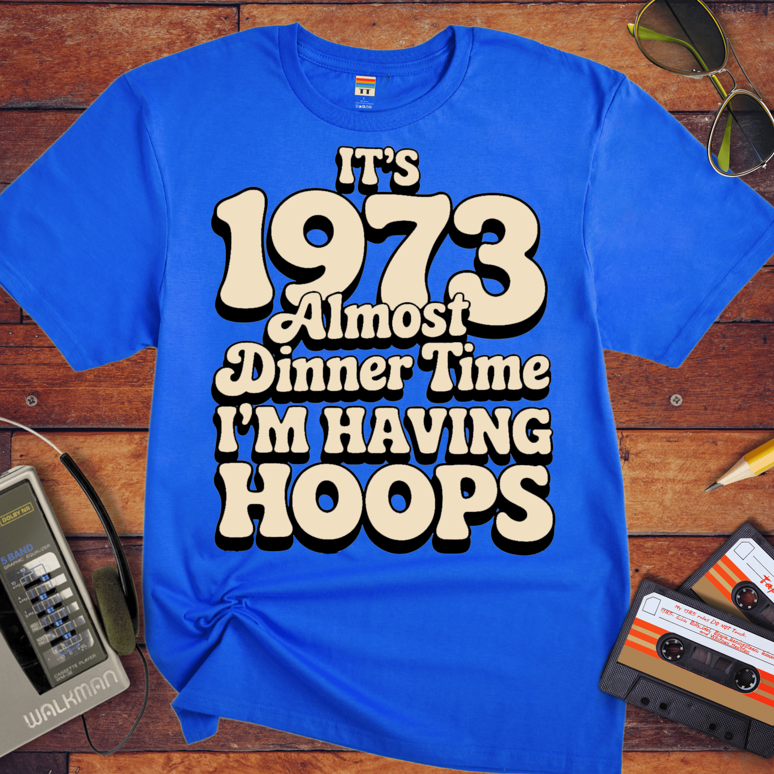 'I'M HAVING HOOPS' Funny T-Shirt