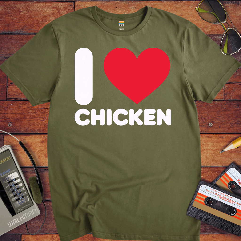 'I Love Chicken' Funny T-Shirt