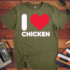 'I Love Chicken' Funny T-Shirt