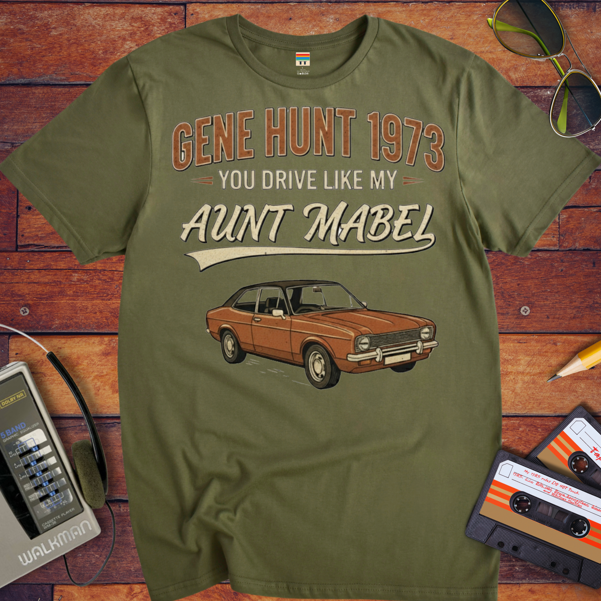'Gene Hunt 1973' Life on Mars T-Shirt — Design 2