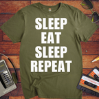 'Eat Sleep Eat Sleep Repeat' T-Shirt