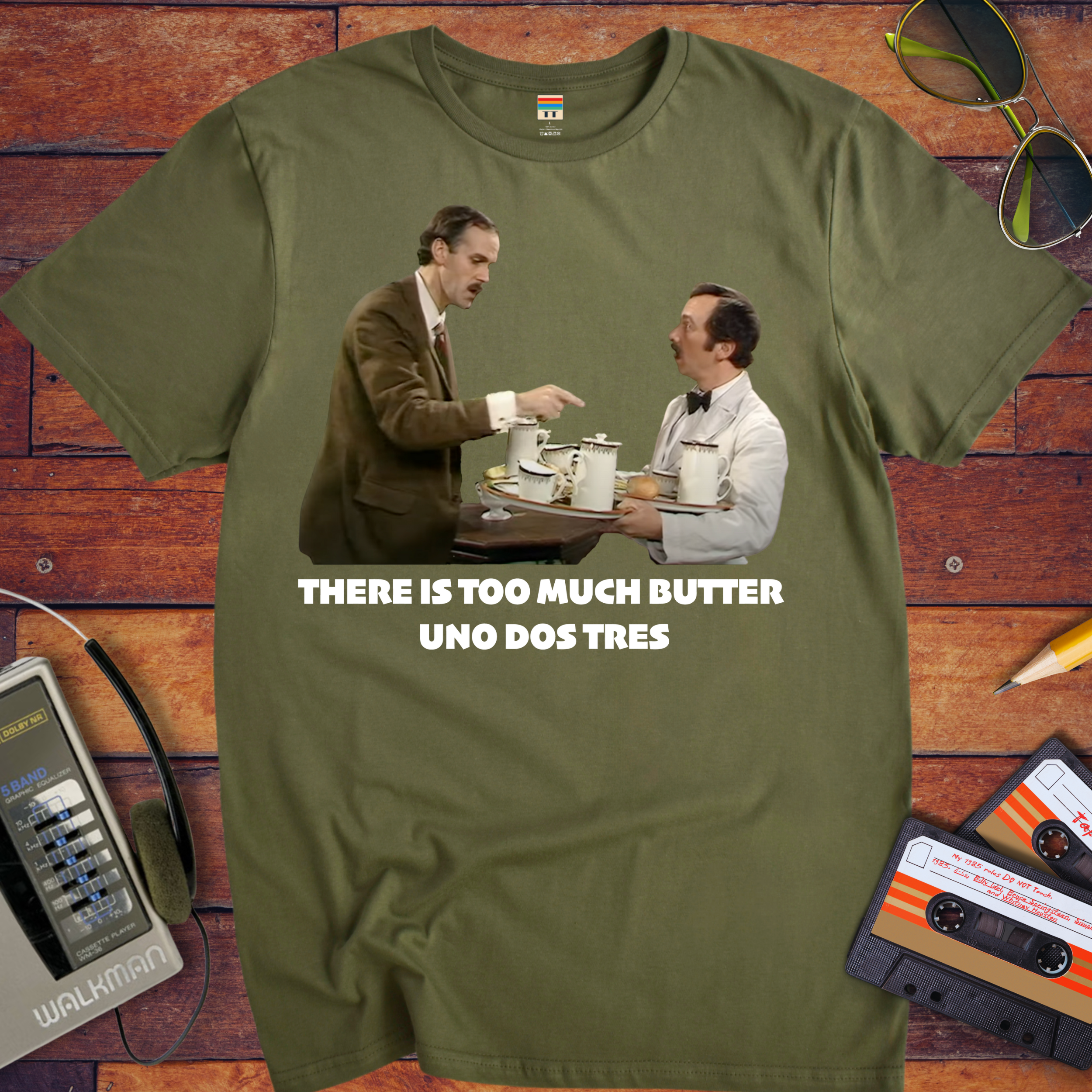 'There Is Too Much Butter' Fawlty Towers T-Shirt