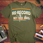 'Re-Record, Not Fade Away' Cassette Tape T-Shirt