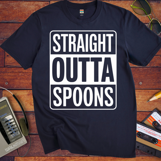 'STRAIGHT OUTTA SPOONS' Funny T-Shirt