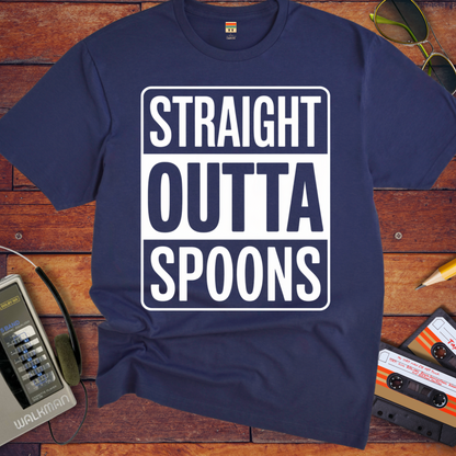 'STRAIGHT OUTTA SPOONS' Funny T-Shirt