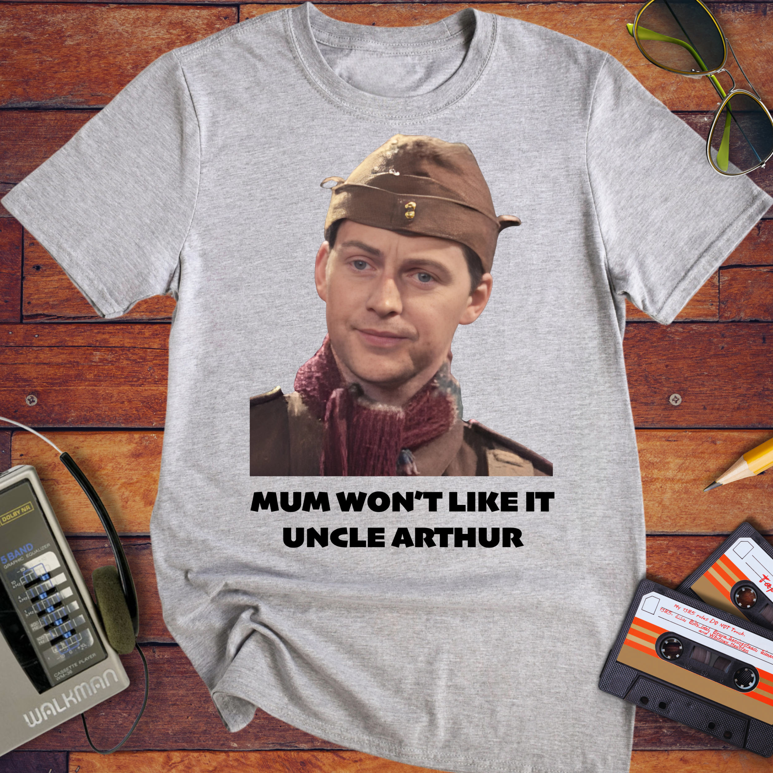 'Mum won't like it, Uncle Arthur'  Funny T-Shirt