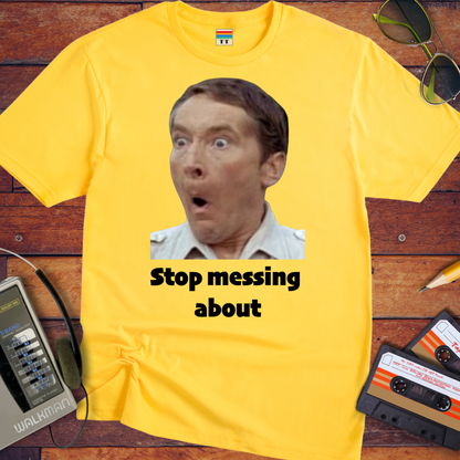 'Stop messing about' Funny T-Shirt