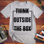 'Think Outside The Box' Funny T-Shirt