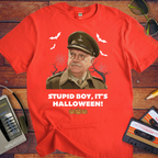 'Stupid Boy, It's Halloween' Funny T-Shirt