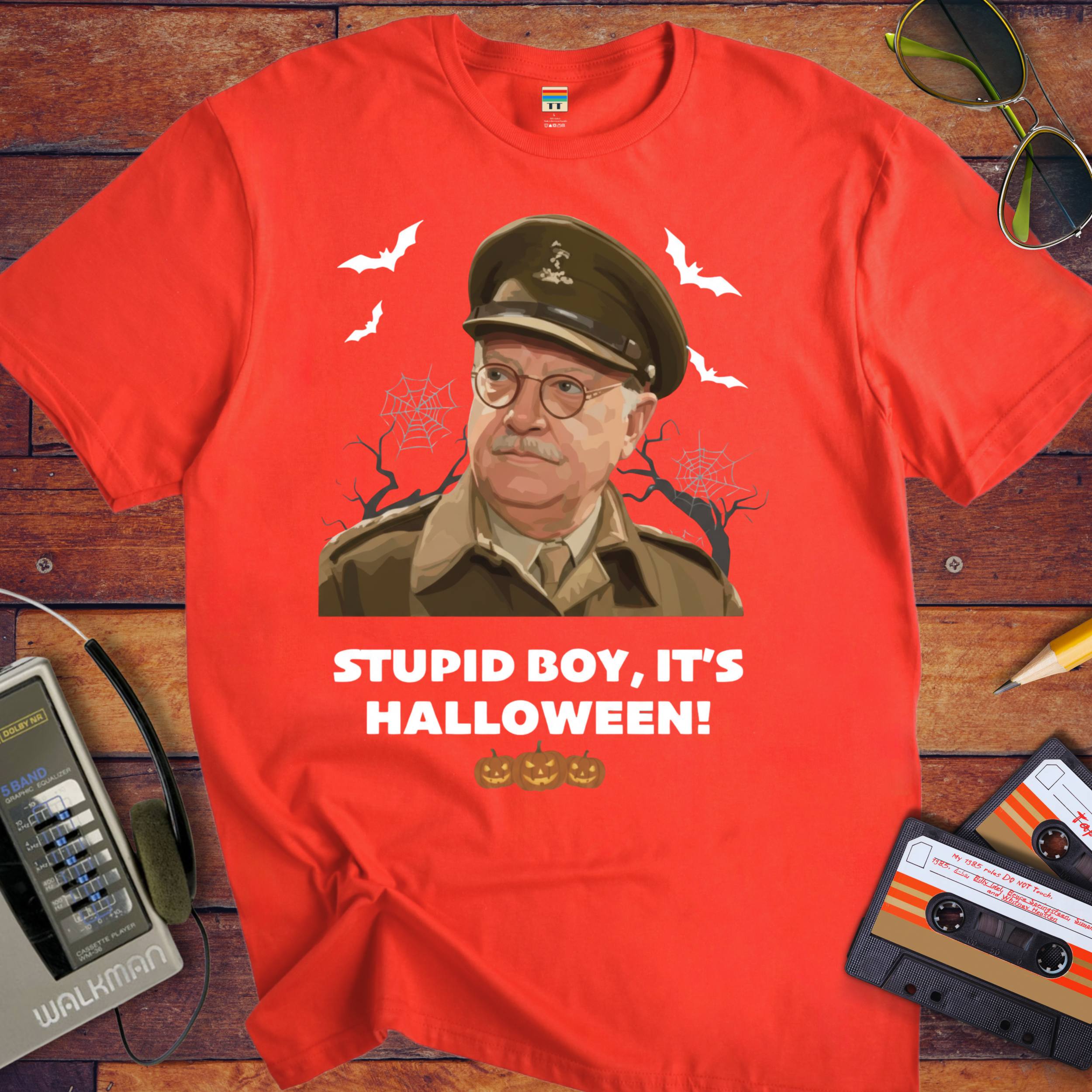 'Stupid Boy, It's Halloween' Funny T-Shirt