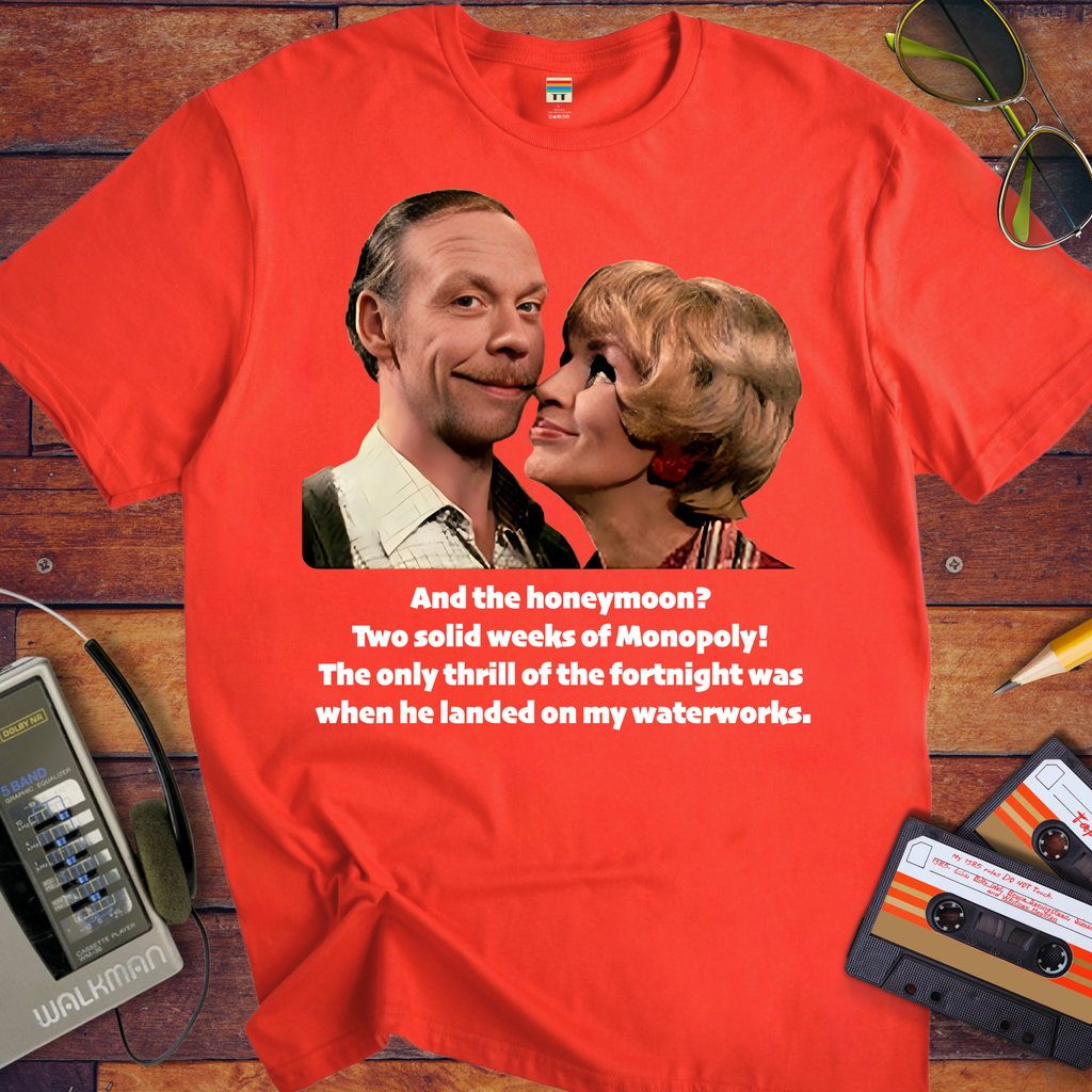 'And the honeymoon? ' Funny T-Shirt