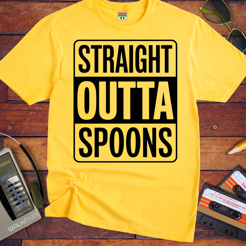 'STRAIGHT OUTTA SPOONS' Funny T-Shirt