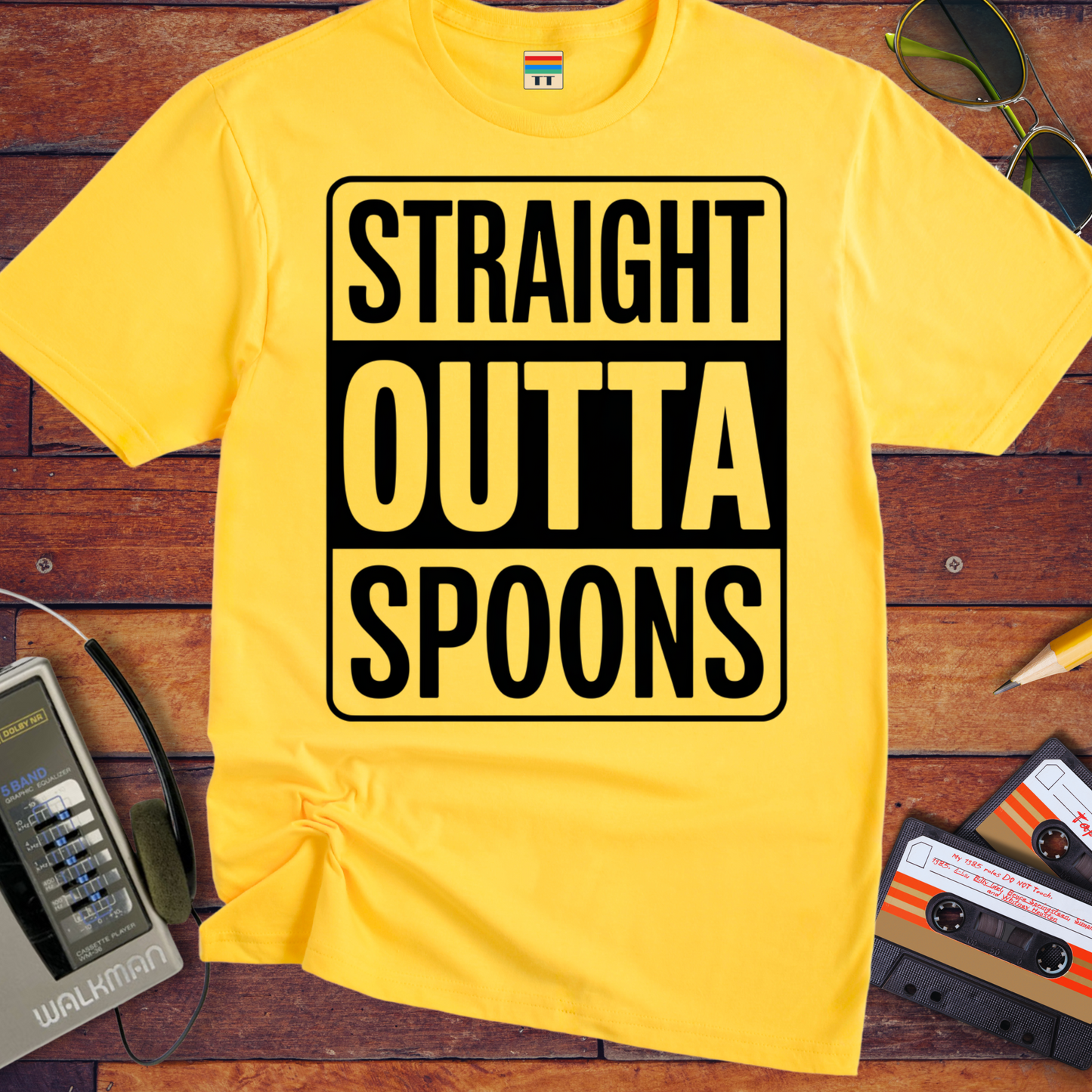 'STRAIGHT OUTTA SPOONS' Funny T-Shirt