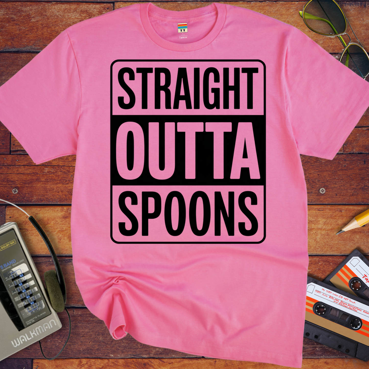 'STRAIGHT OUTTA SPOONS' Funny T-Shirt