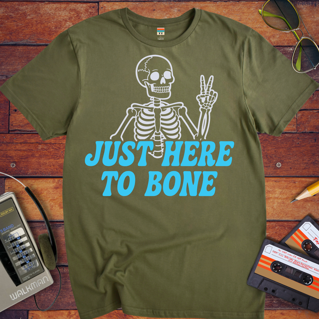 'Just Here To Bone' Funny T-Shirt