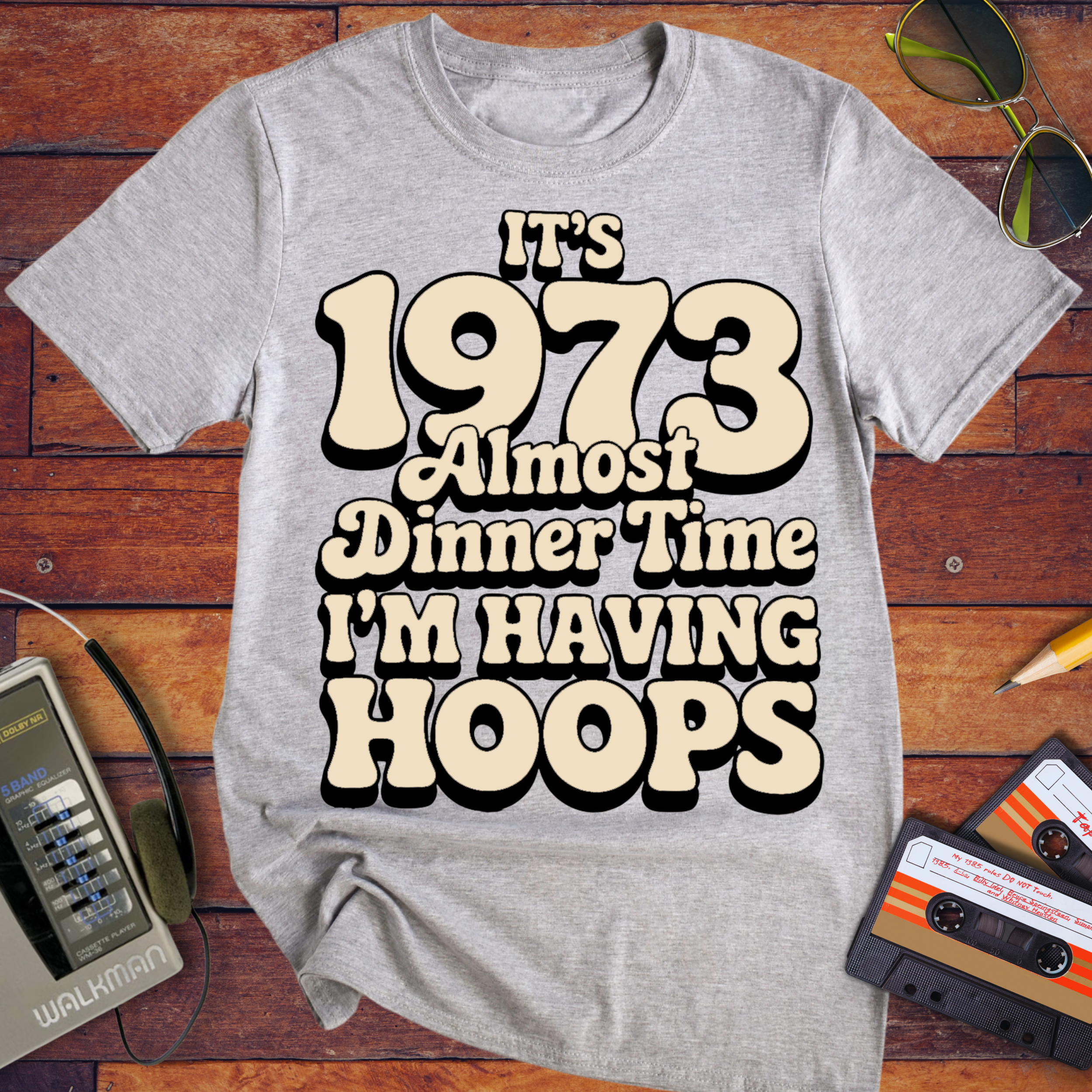 'I'M HAVING HOOPS' Funny T-Shirt
