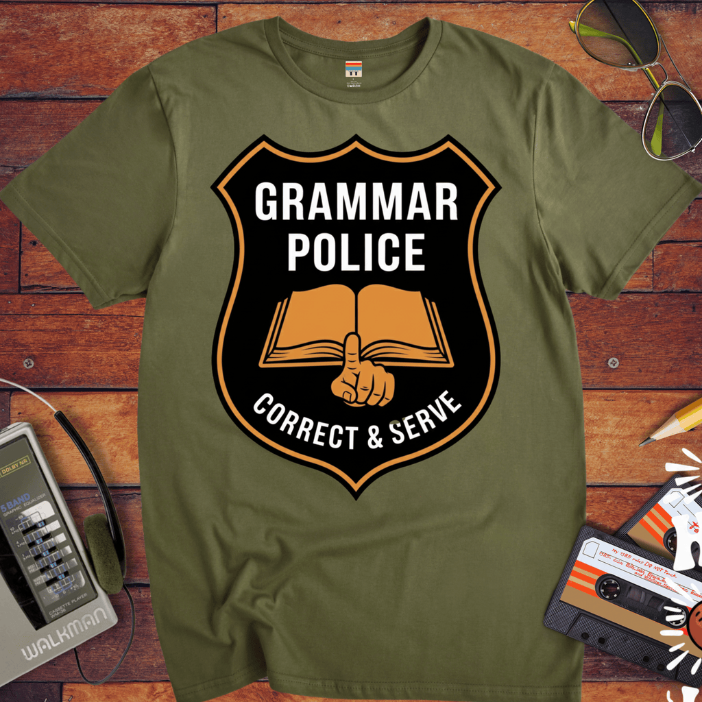 'GRAMMAR POLICE' Funny T-Shirt