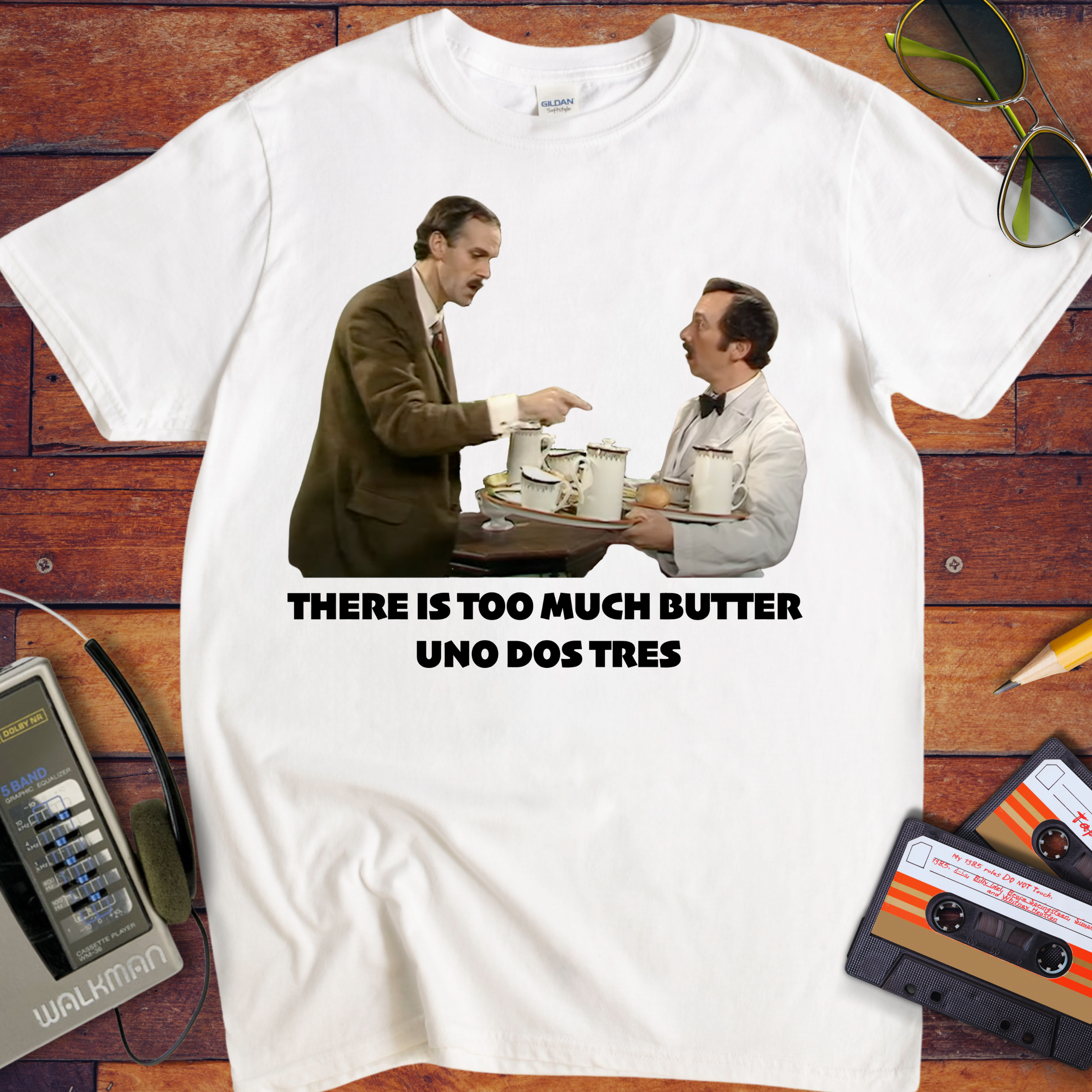 'There Is Too Much Butter' Fawlty Towers T-Shirt