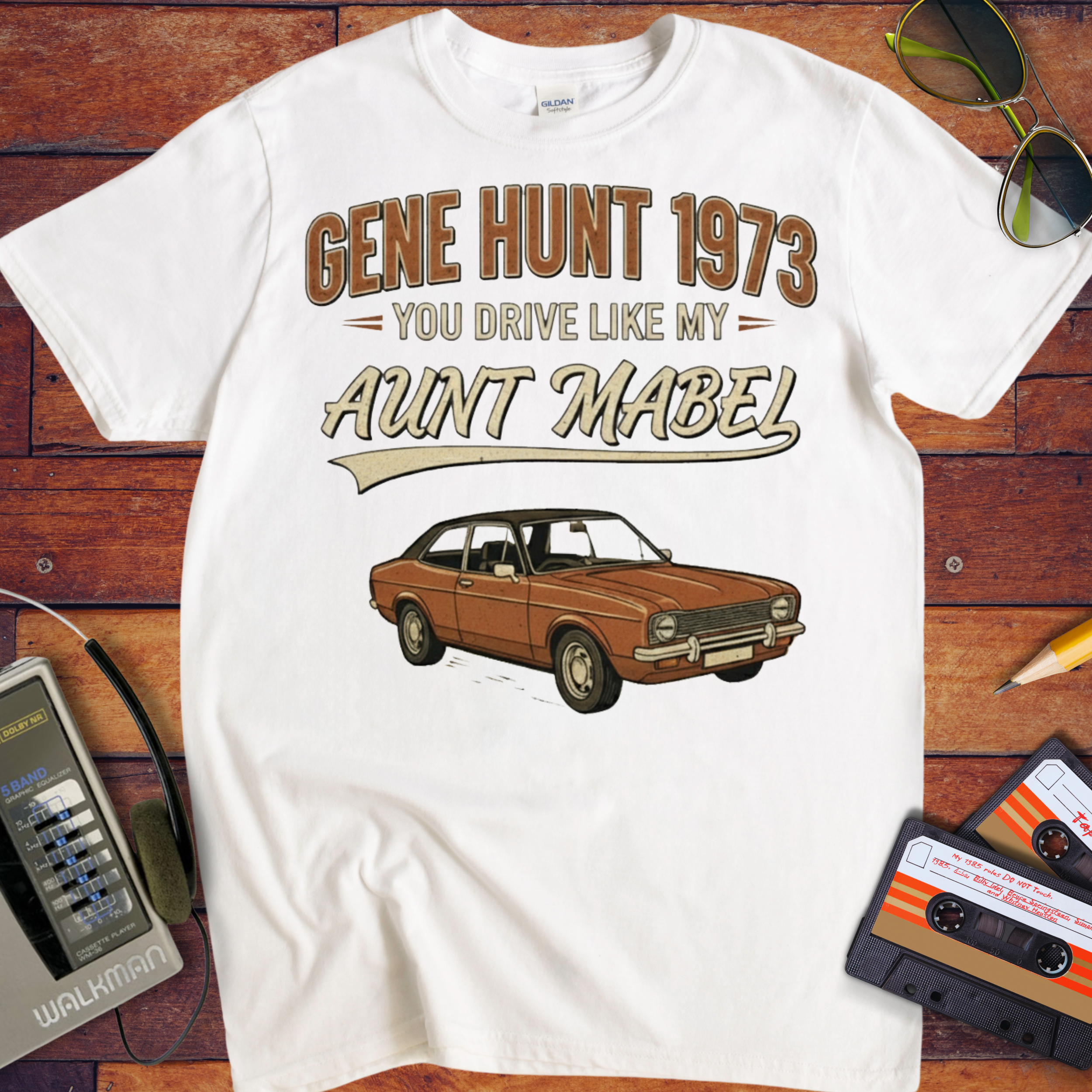 'Gene Hunt 1973' Life on Mars T-Shirt — Design 2