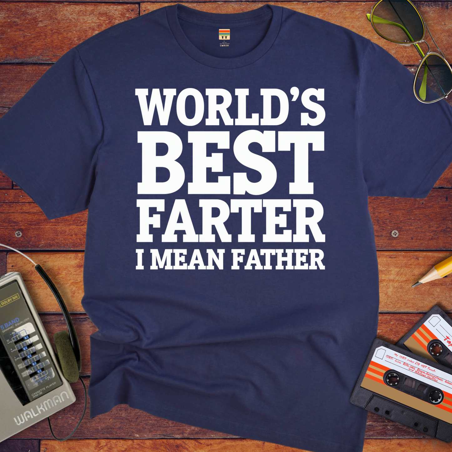'Happy Farter's Day, I mean Father's Day' Funny T-Shirt