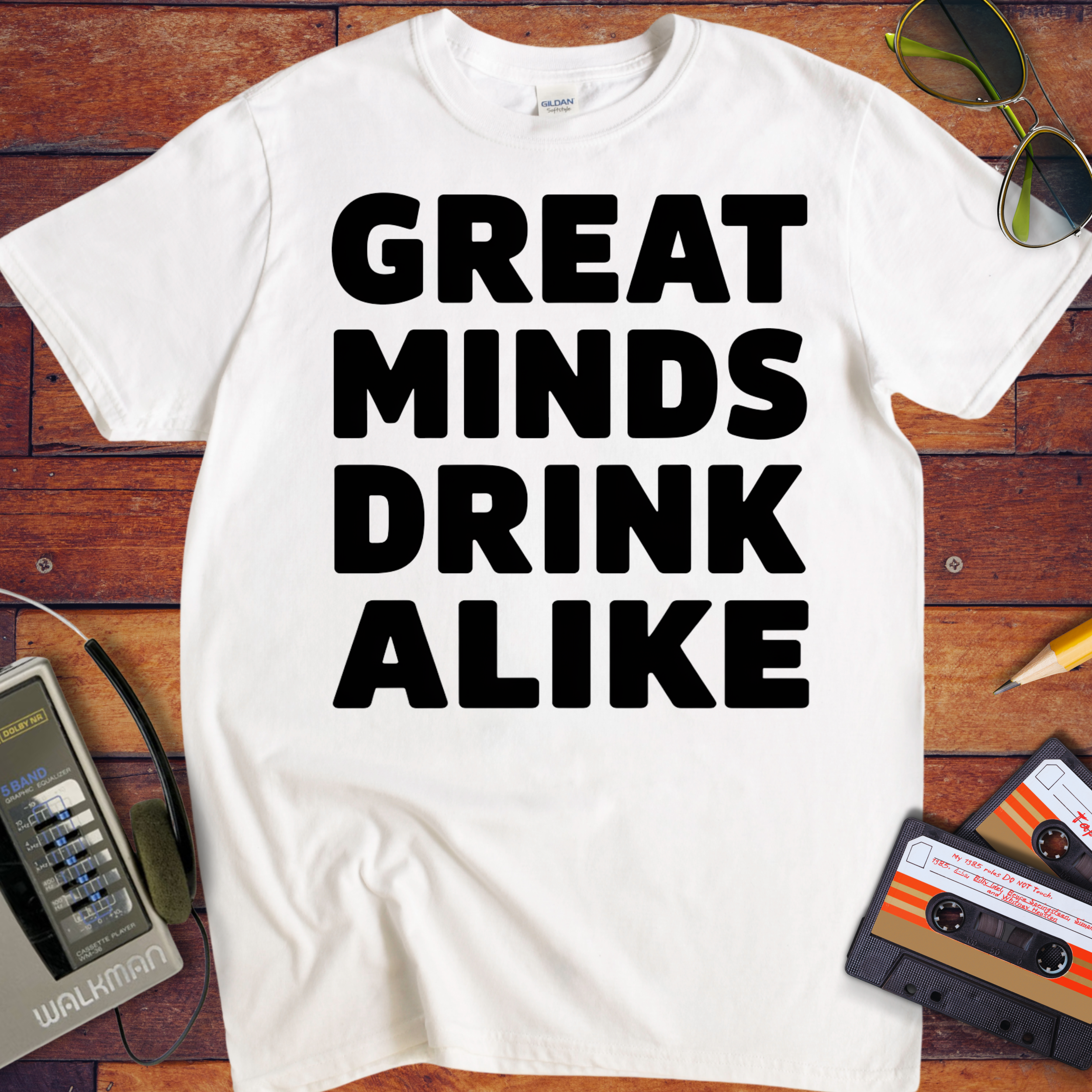 'Great minds drink alike' Funny T-Shirt