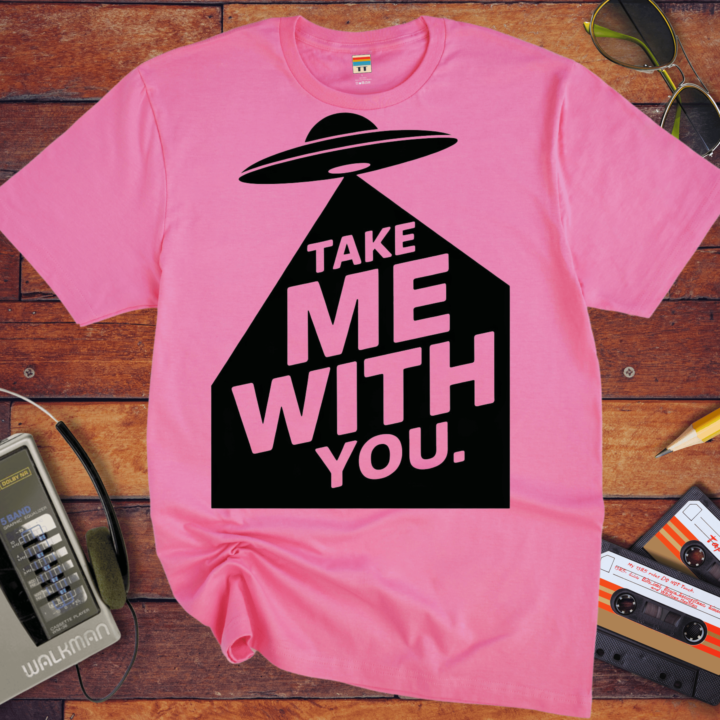 'Take Me To Your Leader'  Funny T-Shirt