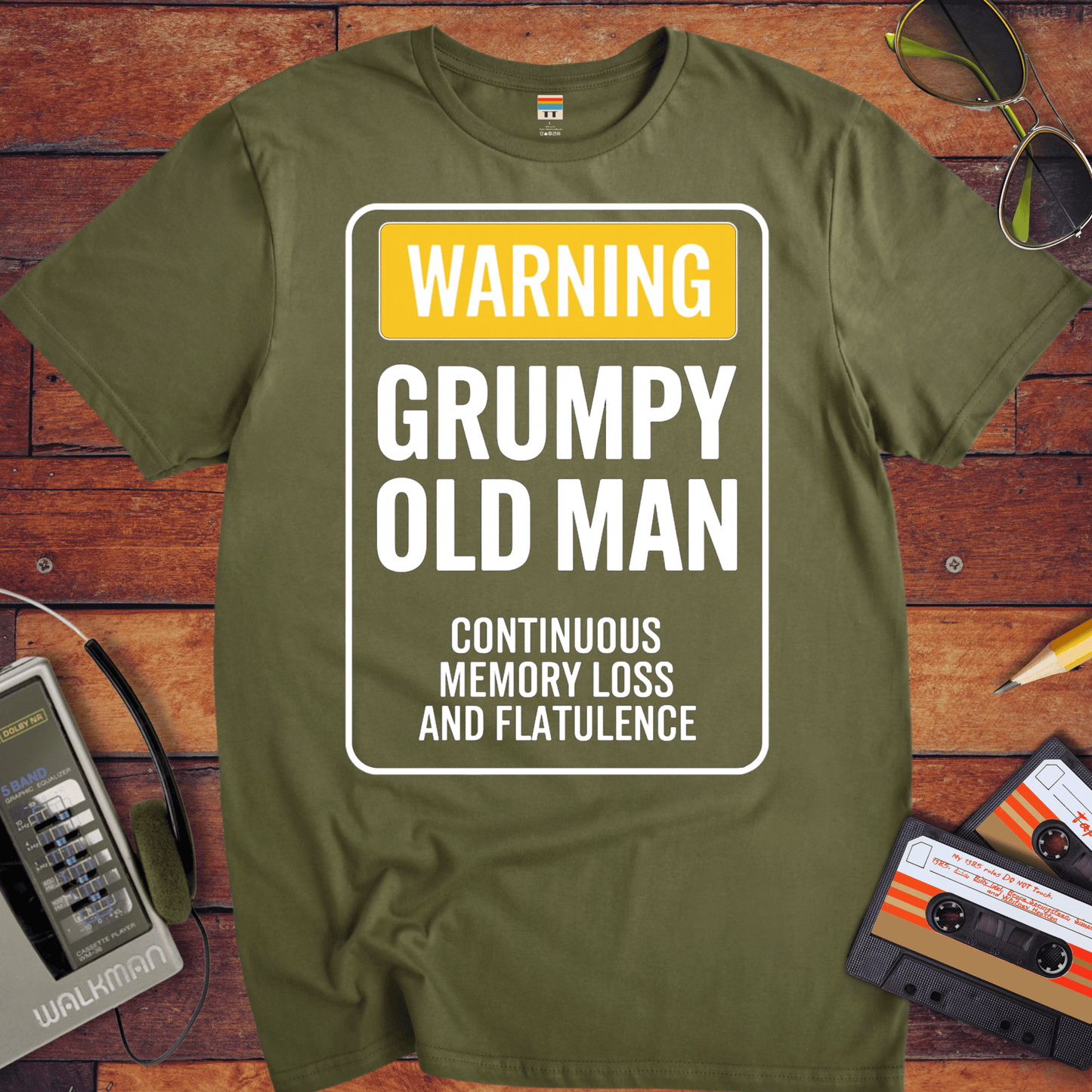 'Grumpy Old Man Continues Memory Loss' Funny T-Shirt