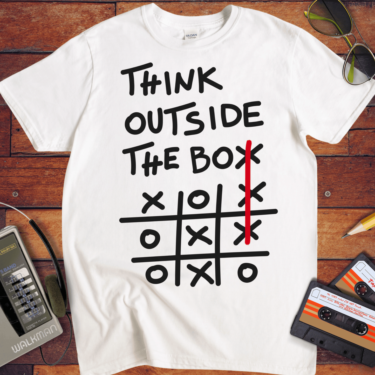'Think outside the box V2' Funny T-Shirt