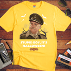 'Stupid Boy, It's Halloween' Funny T-Shirt
