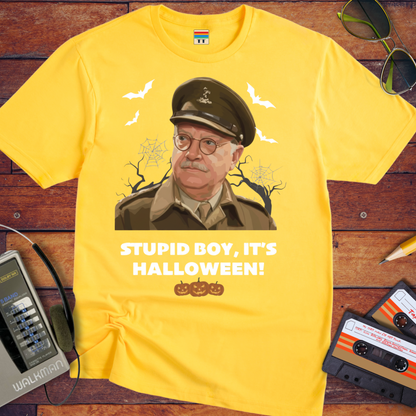 'Stupid Boy, It's Halloween' Funny T-Shirt