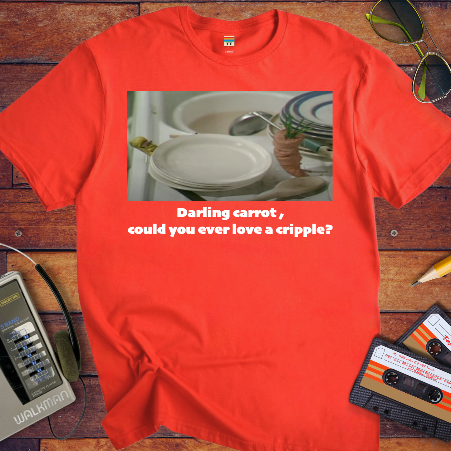 'Darling carrot, could you ever love a cripple?' T-Shirt