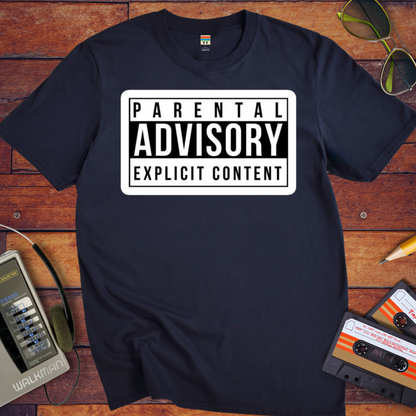 'PARENTAL ADVISORY EXPLICIT CONTENT' T-Shirt