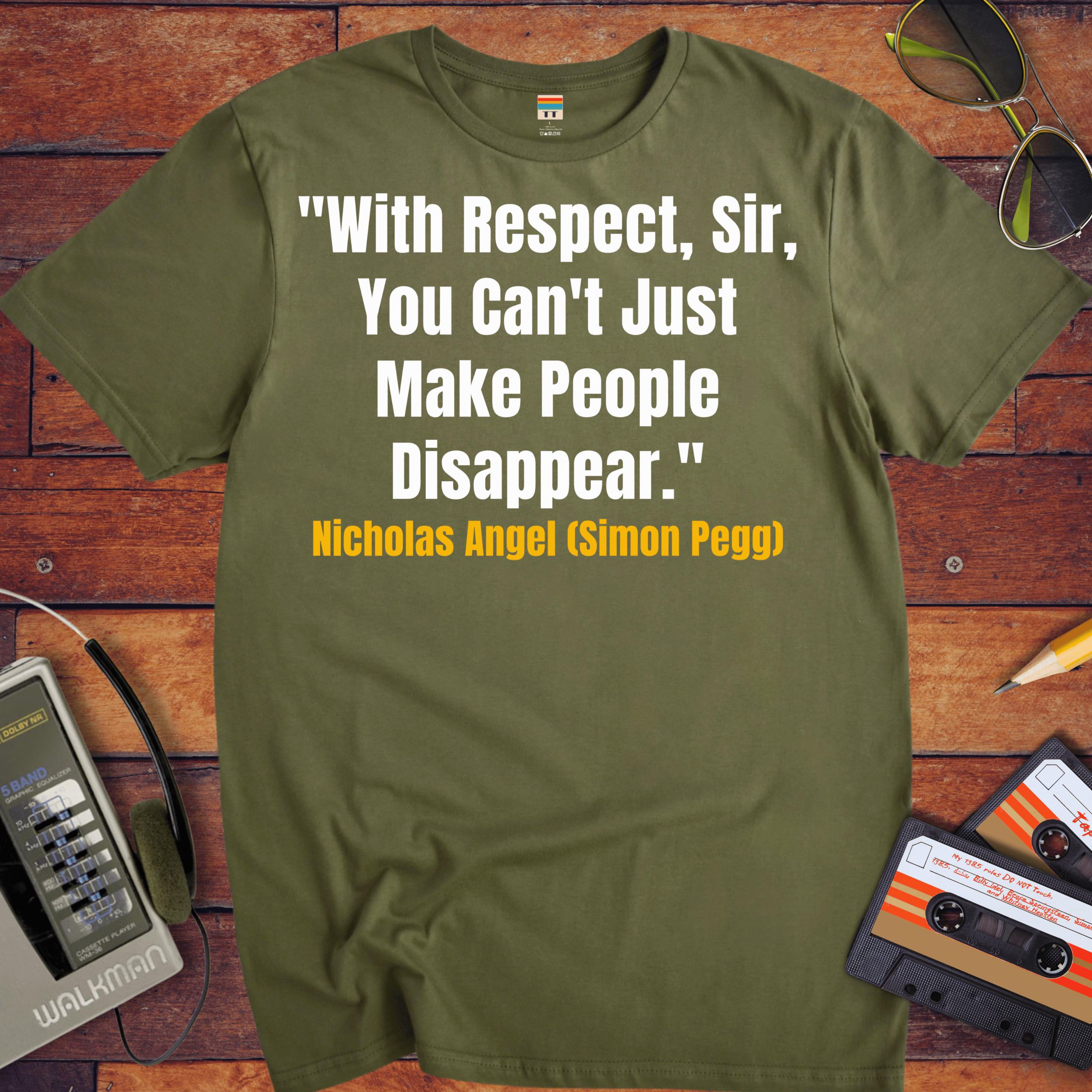 'With Respect, Sir' T-Shirt