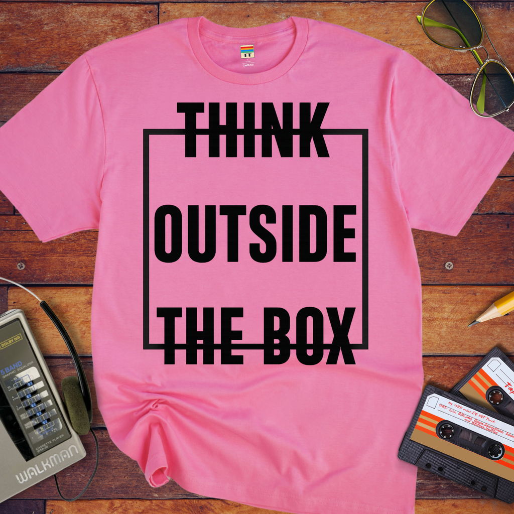 'Think Outside The Box' Funny T-Shirt