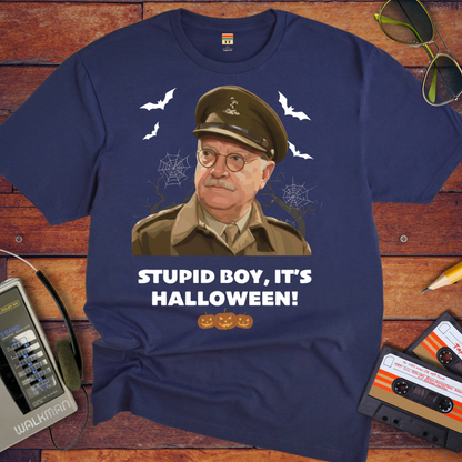 'Stupid Boy, It's Halloween' Funny T-Shirt