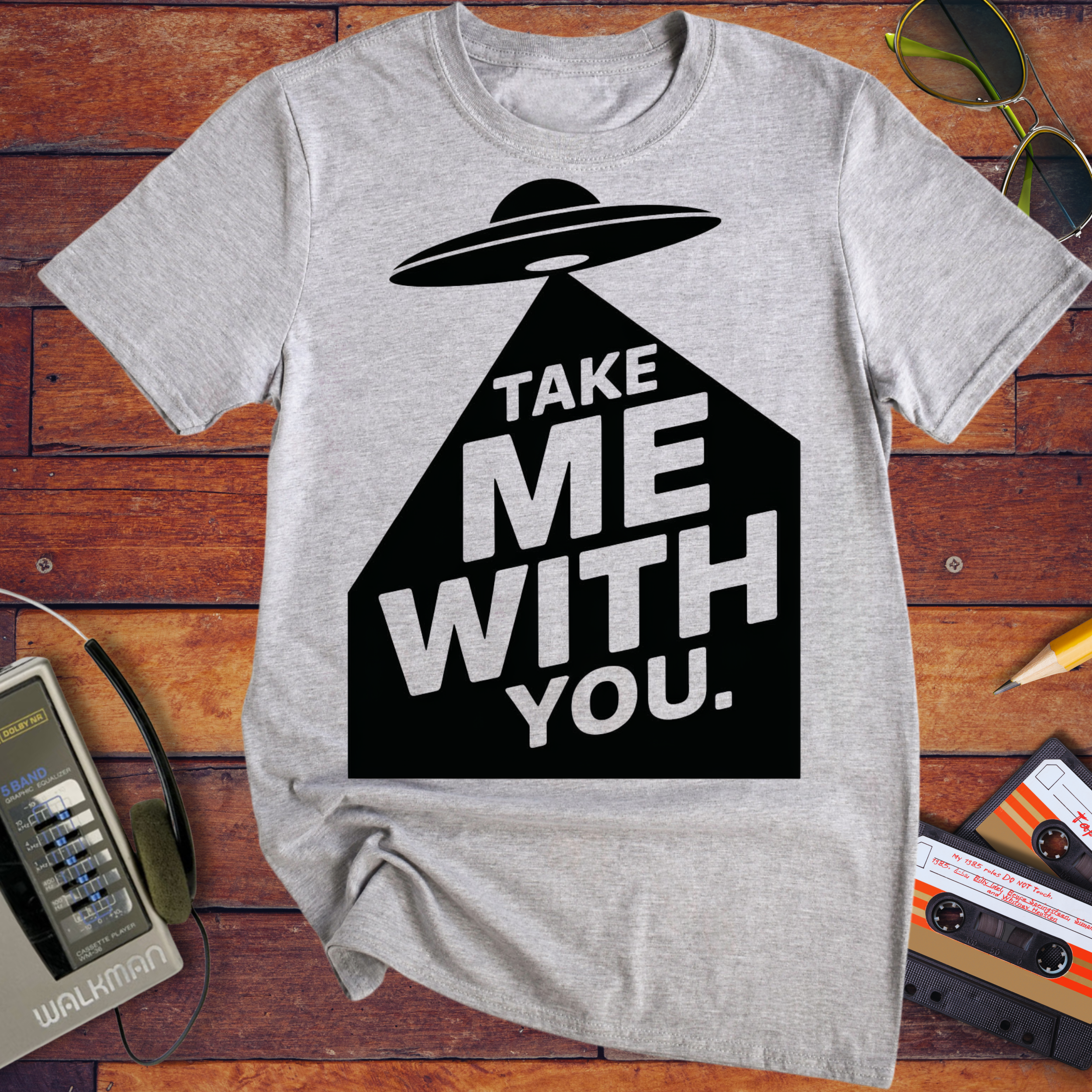 'Take Me To Your Leader'  Funny T-Shirt