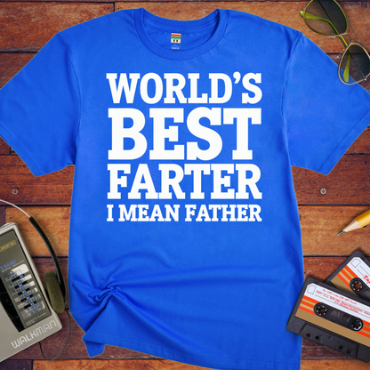 'Happy Farter's Day, I mean Father's Day' Funny T-Shirt