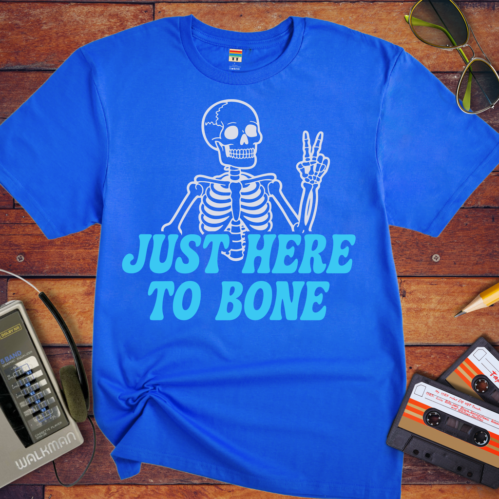 'Just Here To Bone' Funny T-Shirt