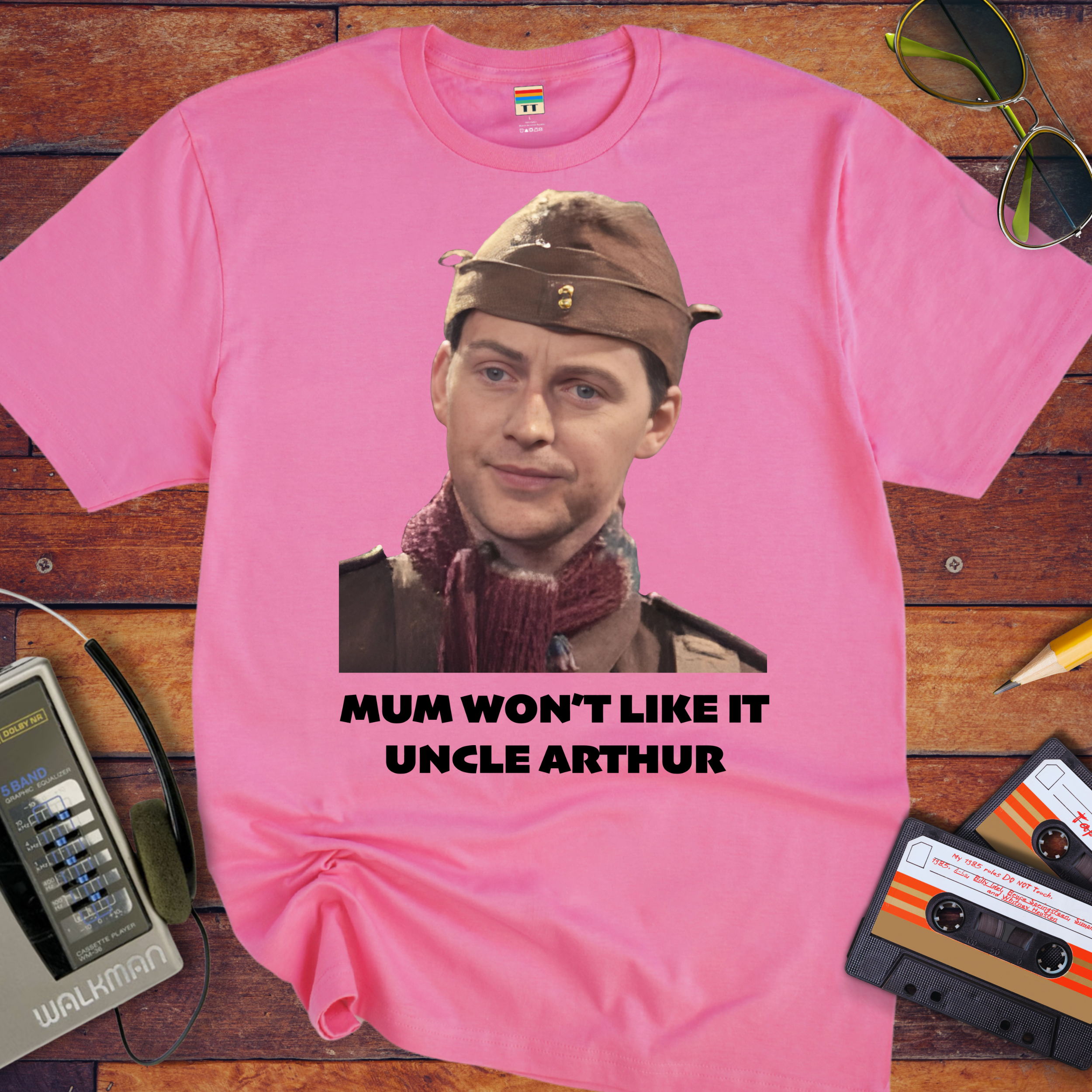 'Mum won't like it, Uncle Arthur'  Funny T-Shirt