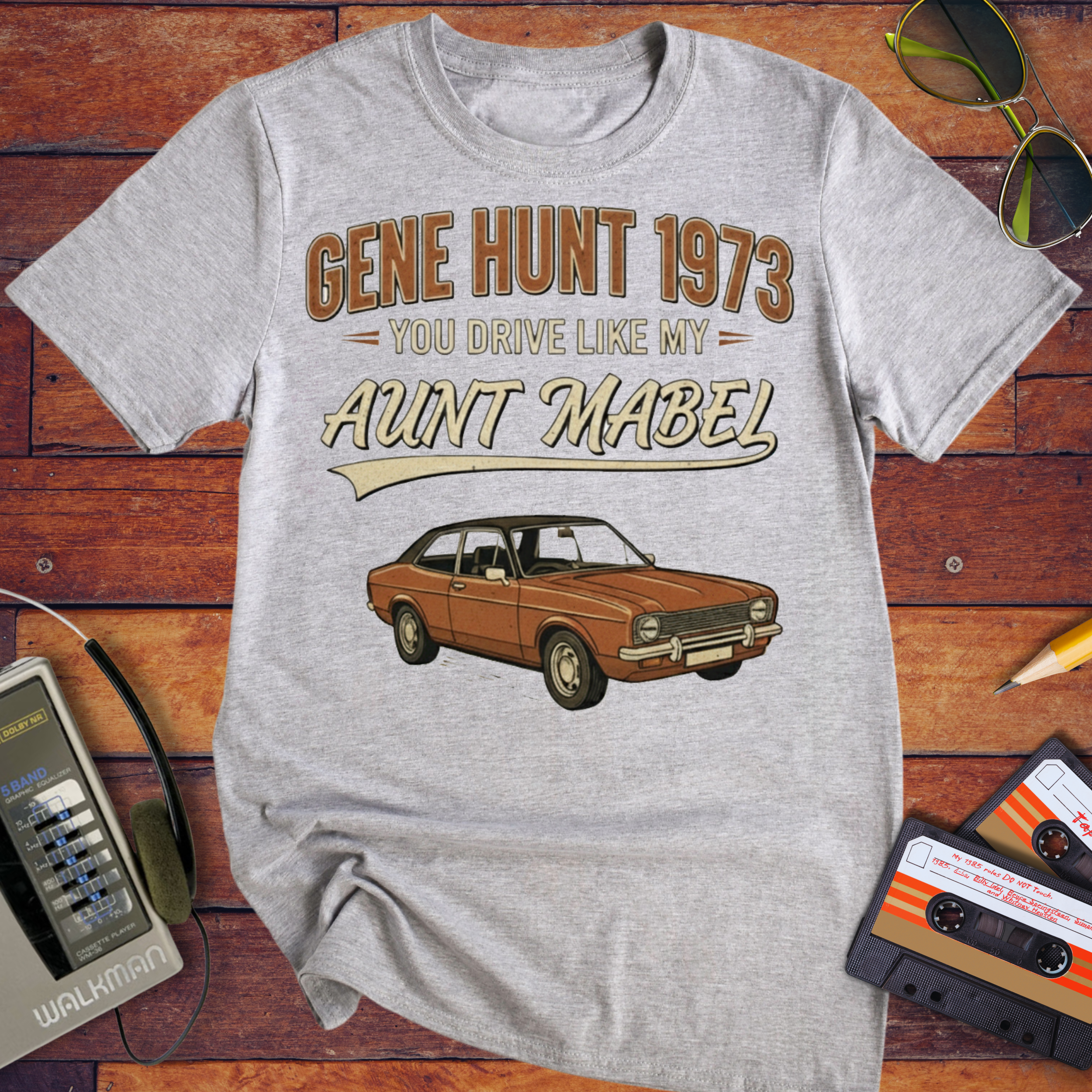 'Gene Hunt 1973' Life on Mars T-Shirt — Design 2