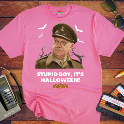 'Stupid Boy, It's Halloween' Funny T-Shirt