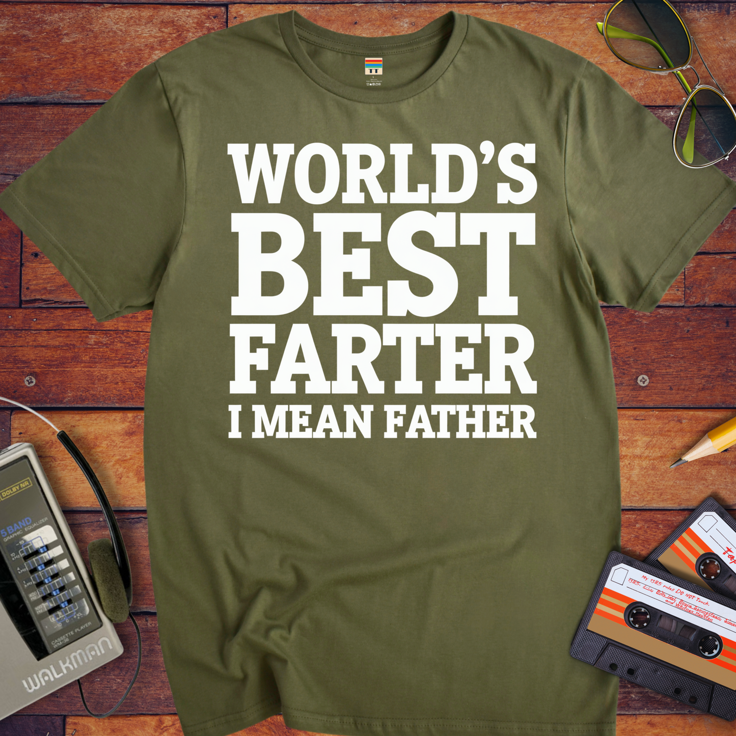 'Happy Farter's Day, I mean Father's Day' Funny T-Shirt
